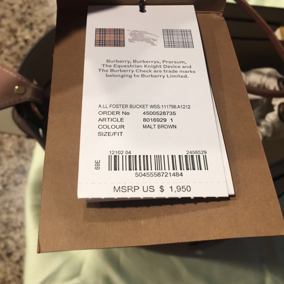 NWT Burberry Bucket Bag 2020 - Picture 7 of 8